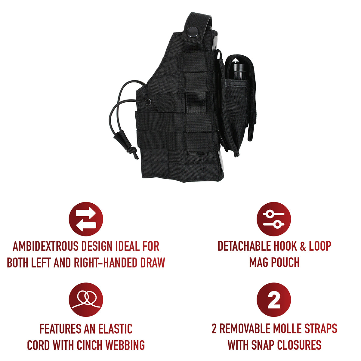 Rothco MOLLE Modular Ambidextrous Holster LARSON TACTICAL SUPPLY