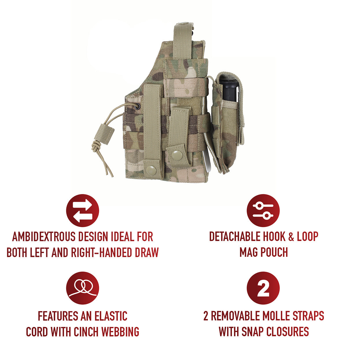 Rothco MOLLE Modular Ambidextrous Holster LARSON TACTICAL SUPPLY