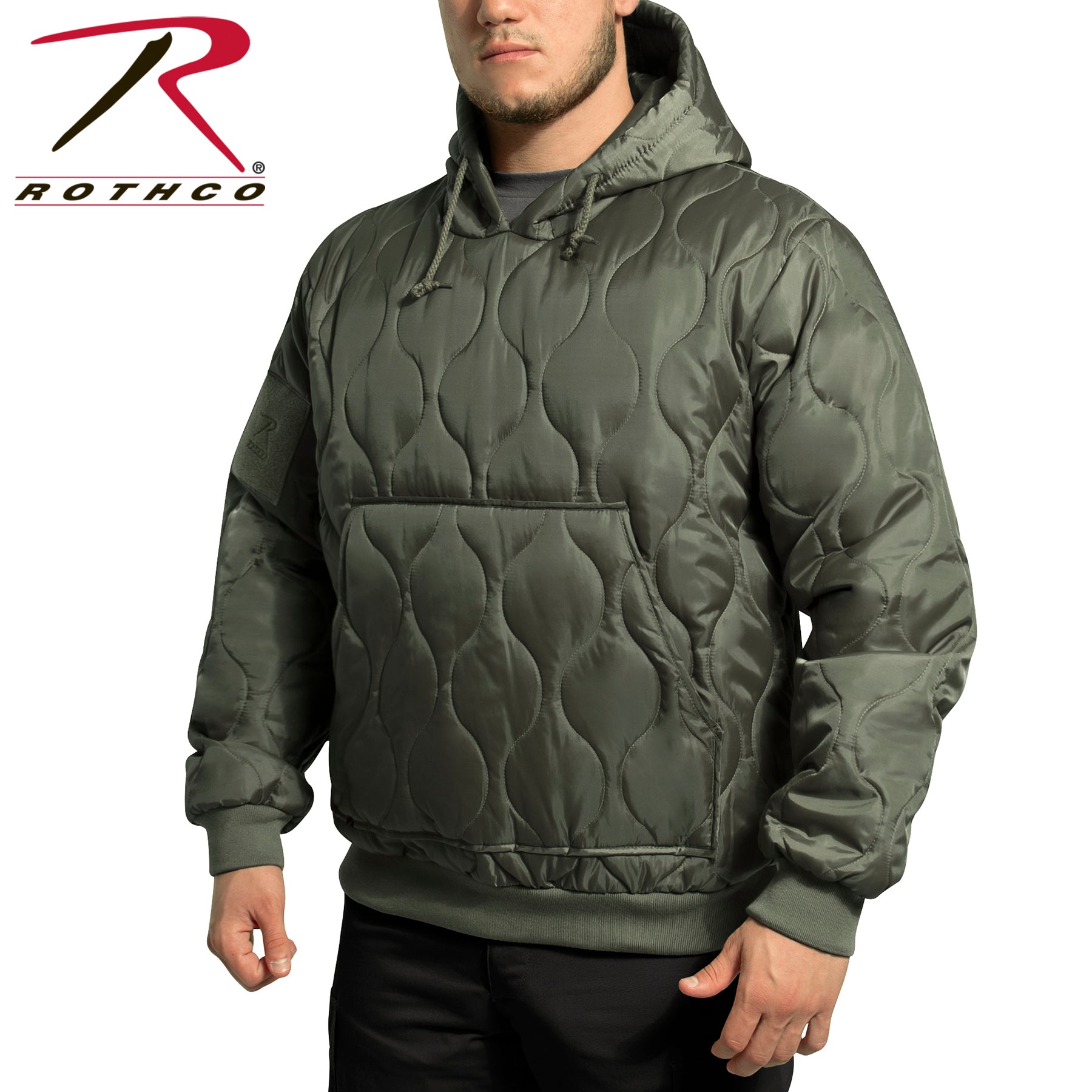 Rothco Quilted Woobie Hooded Sweatshirt LARSON TACTICAL SUPPLY