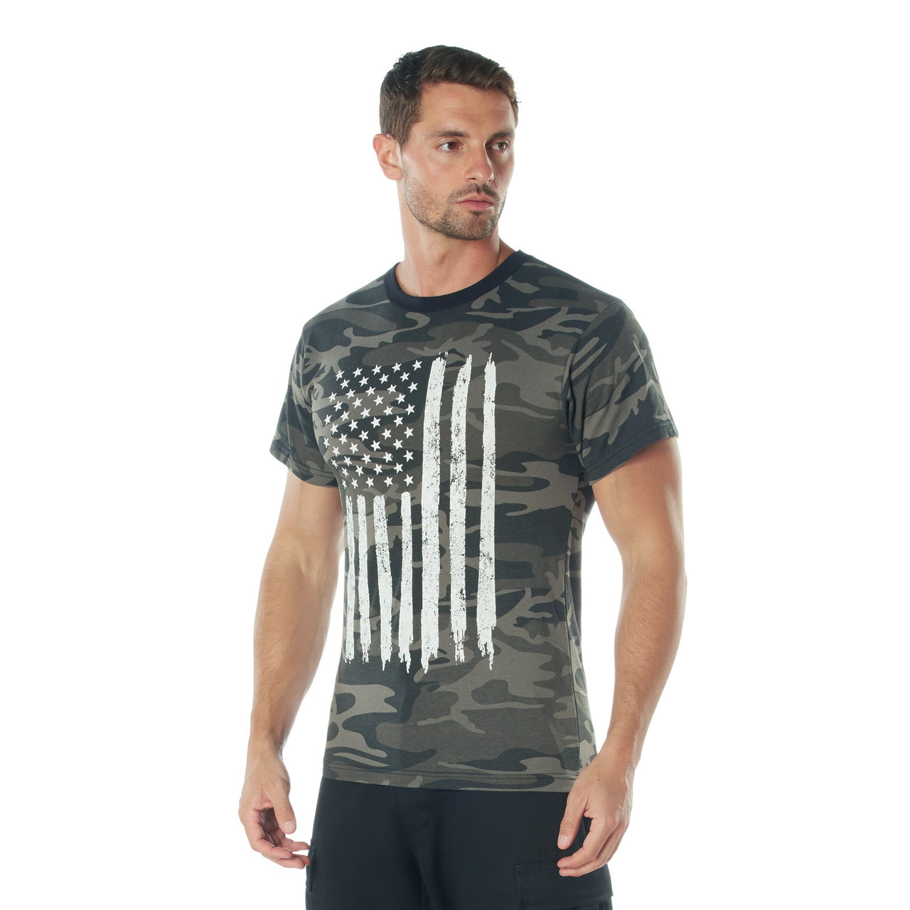 Rothco Camo US Flag T-Shirt LARSON TACTICAL SUPPLY