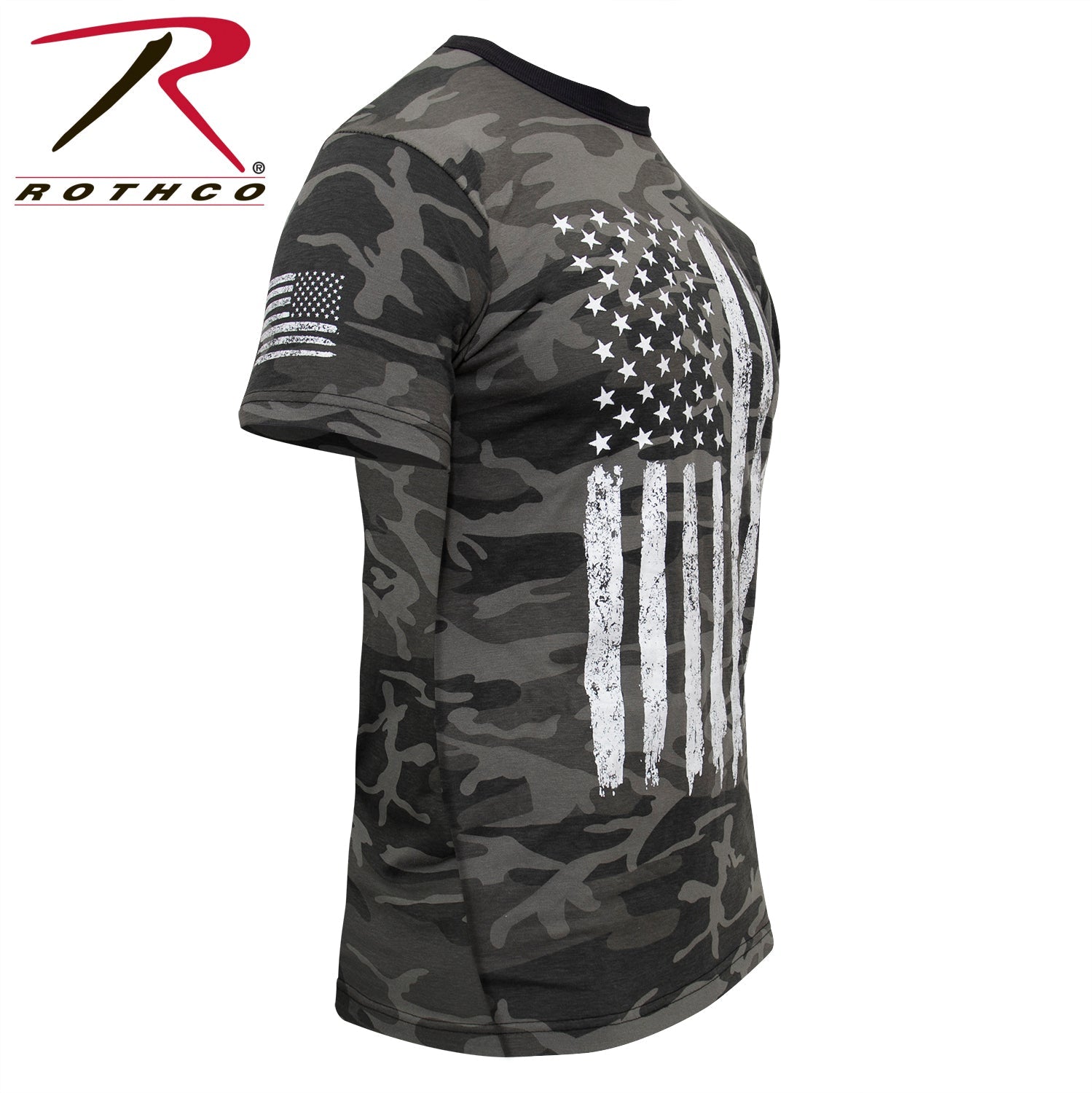 Rothco Camo US Flag T-Shirt LARSON TACTICAL SUPPLY