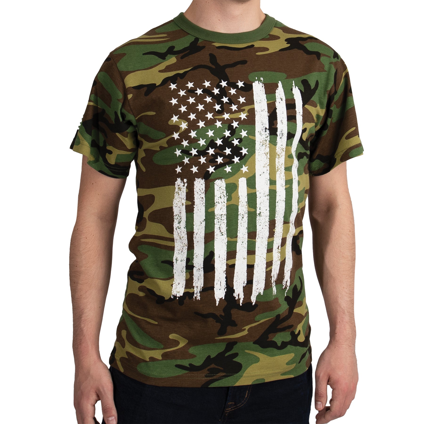Rothco Camo US Flag T-Shirt LARSON TACTICAL SUPPLY