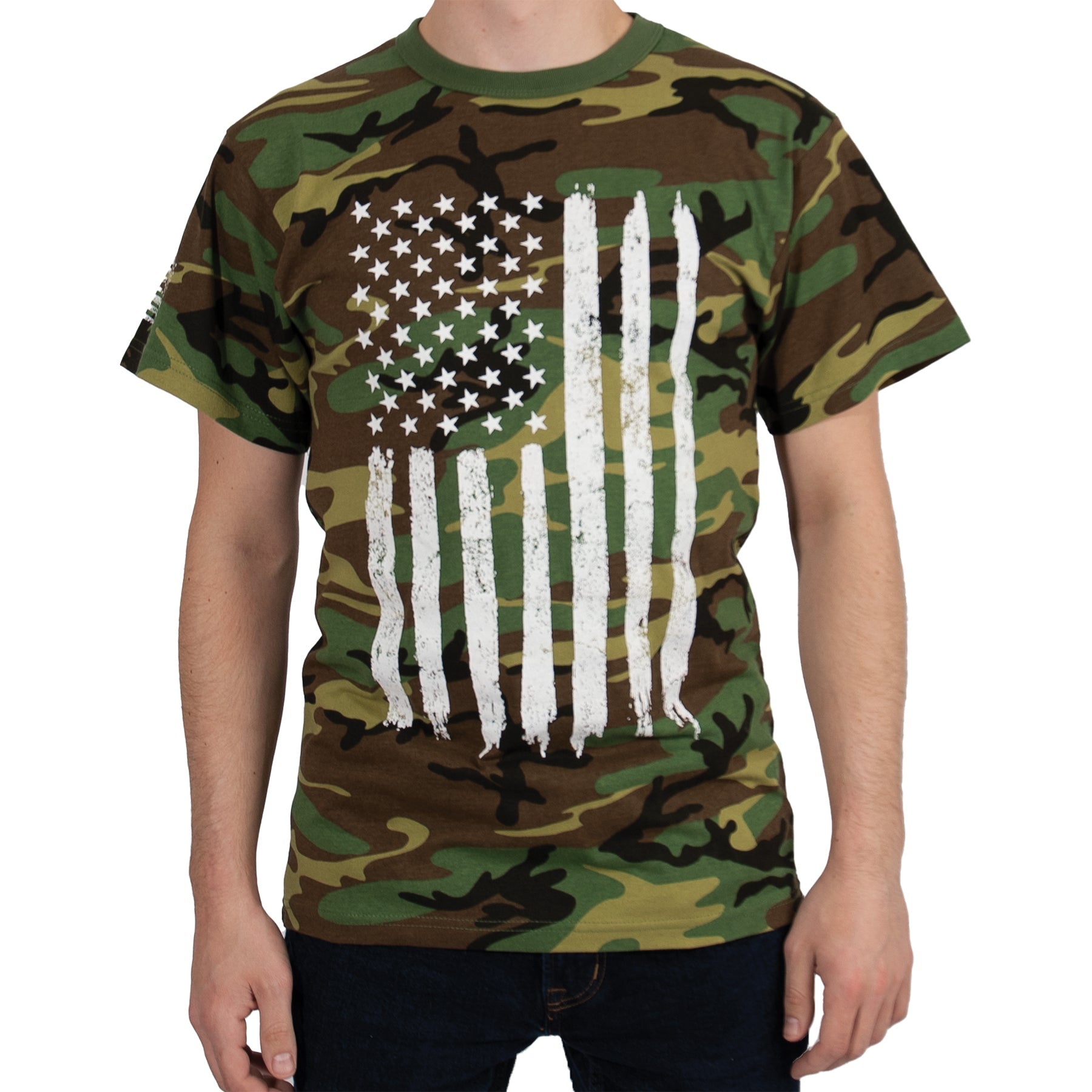 Rothco Camo US Flag T-Shirt LARSON TACTICAL SUPPLY