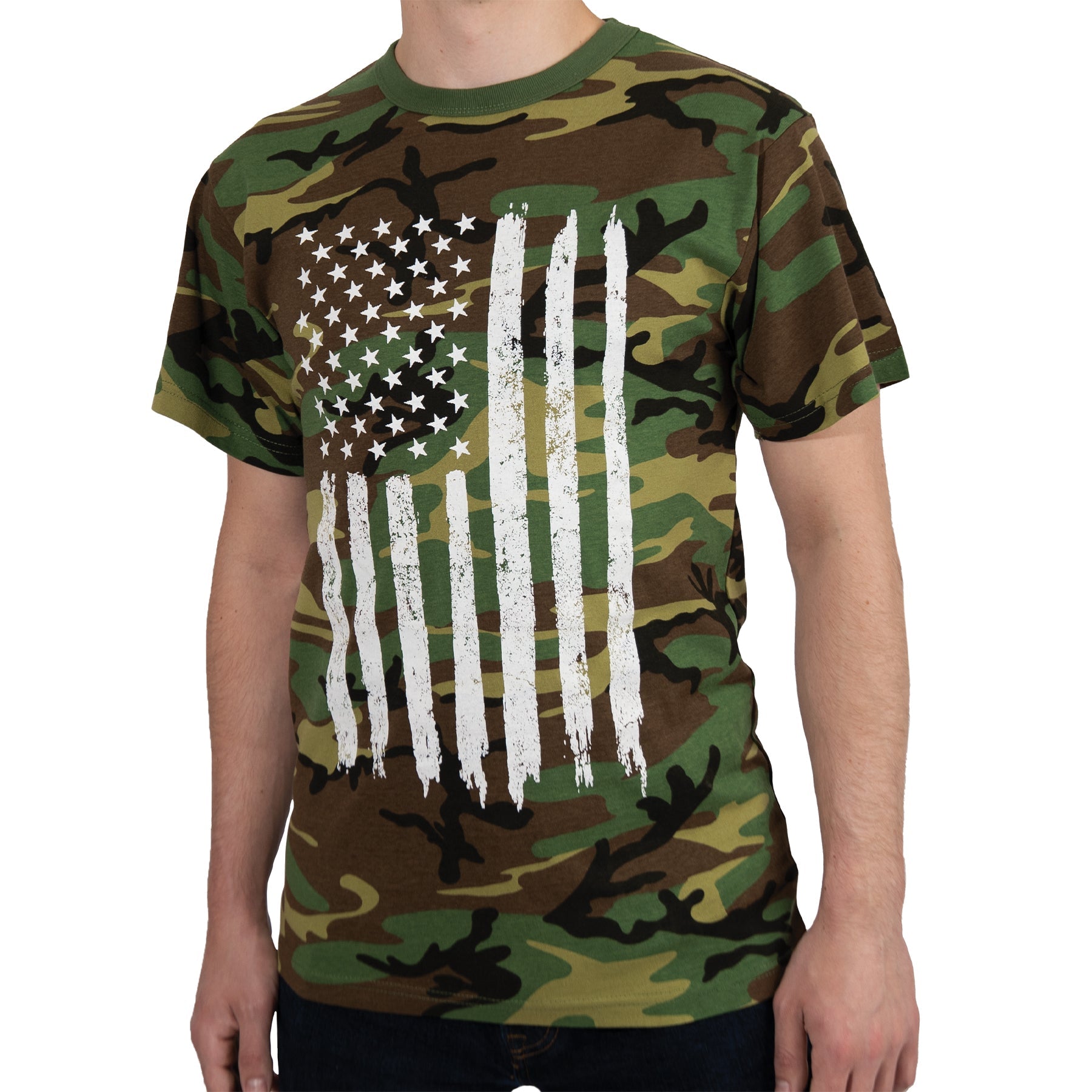 Rothco Camo US Flag T-Shirt LARSON TACTICAL SUPPLY