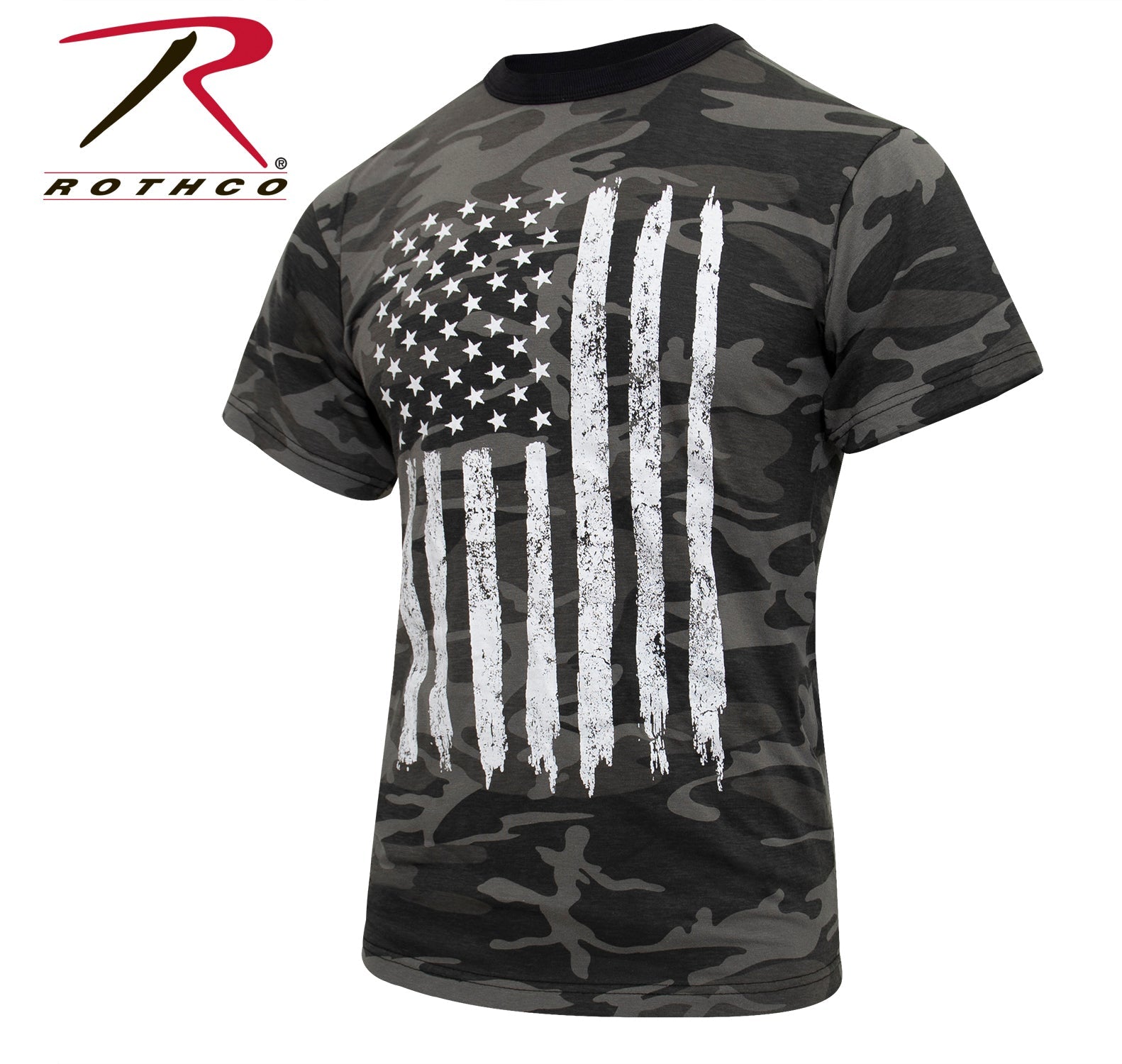 Rothco Camo US Flag T-Shirt LARSON TACTICAL SUPPLY
