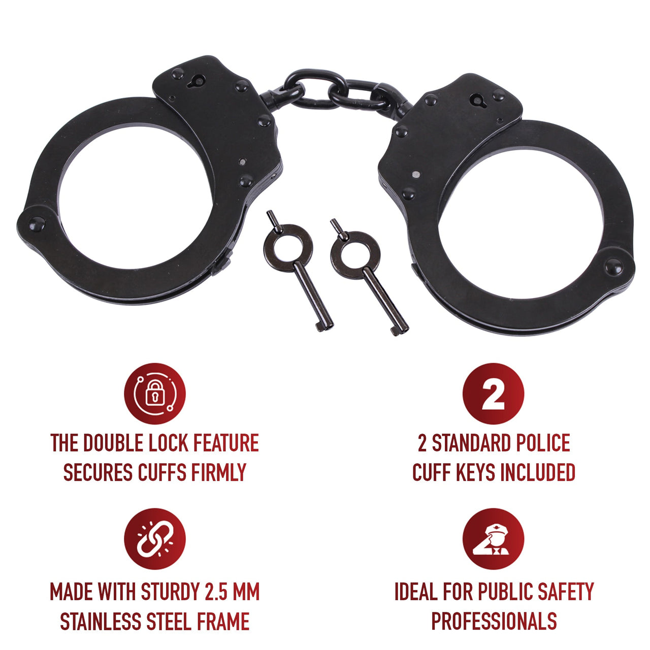 Rothco Stainless Steel Handcuffs LARSON TACTICAL SUPPLY