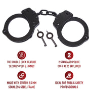 Rothco Stainless Steel Handcuffs LARSON TACTICAL SUPPLY