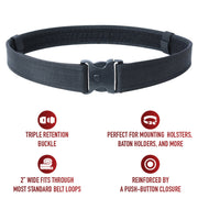 Rothco Deluxe Triple Retention Duty Belt LARSON TACTICAL SUPPLY