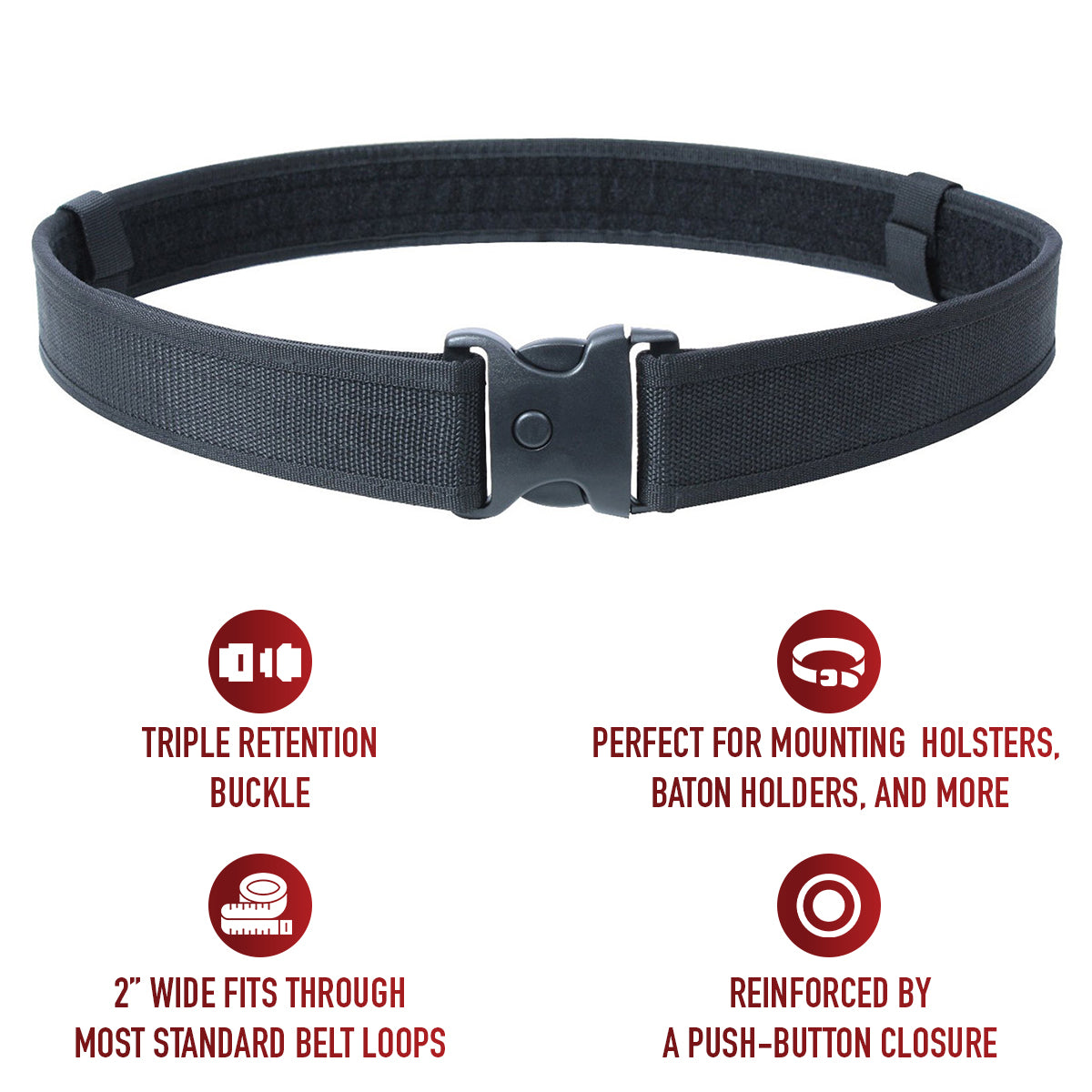 Rothco Deluxe Triple Retention Duty Belt LARSON TACTICAL SUPPLY