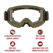 Rothco ANSI Rated OTG Goggles LARSON TACTICAL SUPPLY