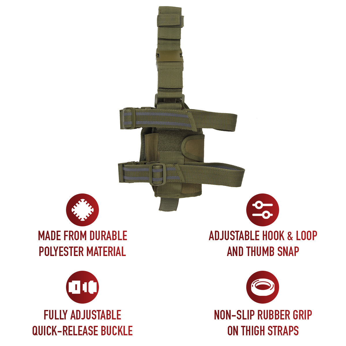 Rothco Deluxe Adjustable Universal Drop Leg Tactical Holster LARSON TACTICAL SUPPLY