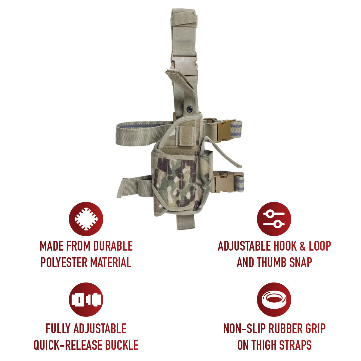 Rothco Deluxe Adjustable Universal Drop Leg Tactical Holster LARSON TACTICAL SUPPLY