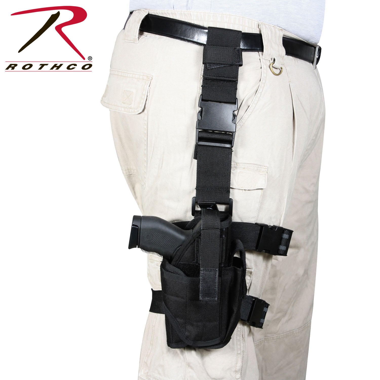 Rothco Deluxe Adjustable Universal Drop Leg Tactical Holster LARSON TACTICAL SUPPLY