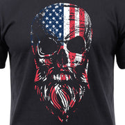 Rothco US Flag Bearded Skull T-Shirt LARSON TACTICAL SUPPLY