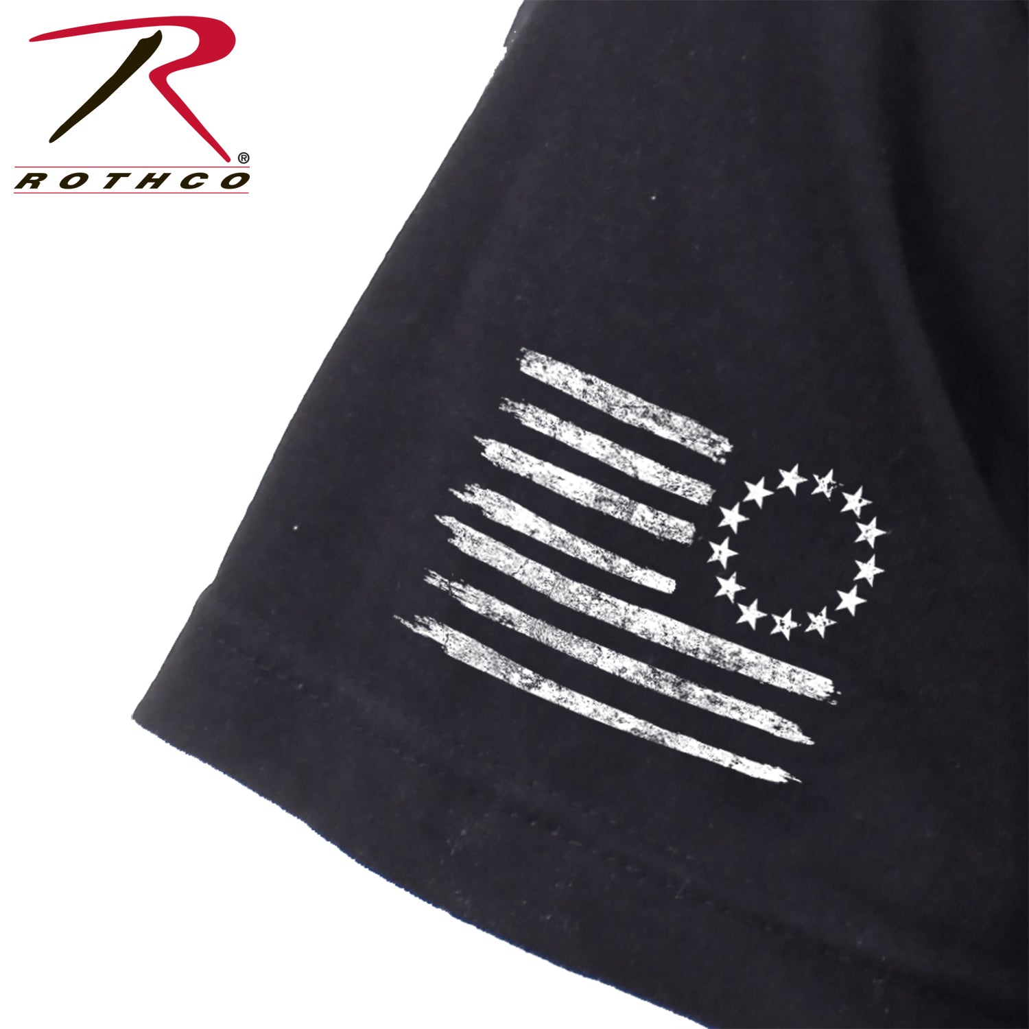 Rothco 1776 T-Shirt - Black LARSON TACTICAL SUPPLY