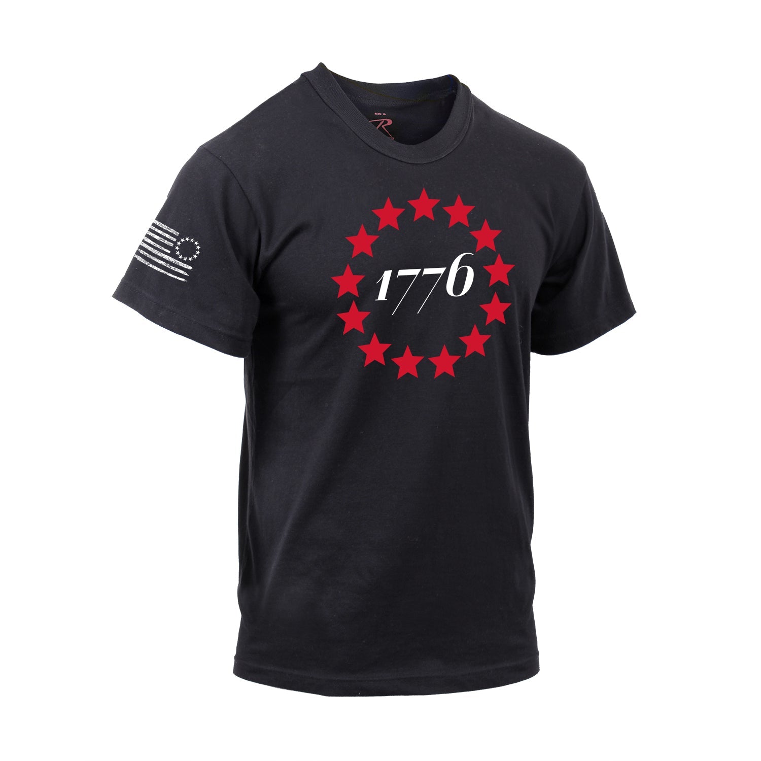 Rothco 1776 T-Shirt - Black LARSON TACTICAL SUPPLY