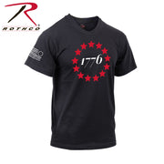 Rothco 1776 T-Shirt - Black LARSON TACTICAL SUPPLY