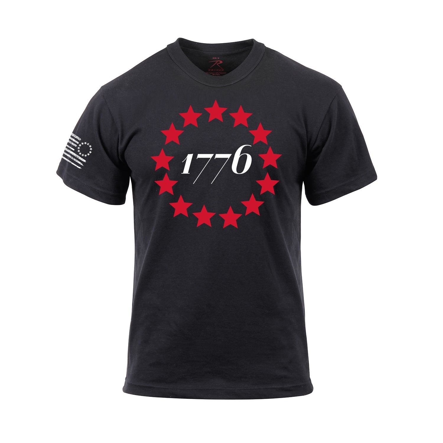 Rothco 1776 T-Shirt - Black LARSON TACTICAL SUPPLY