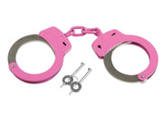 Rothco Pink Handcuffs With Belt Loop Pouch LARSON TACTICAL SUPPLY
