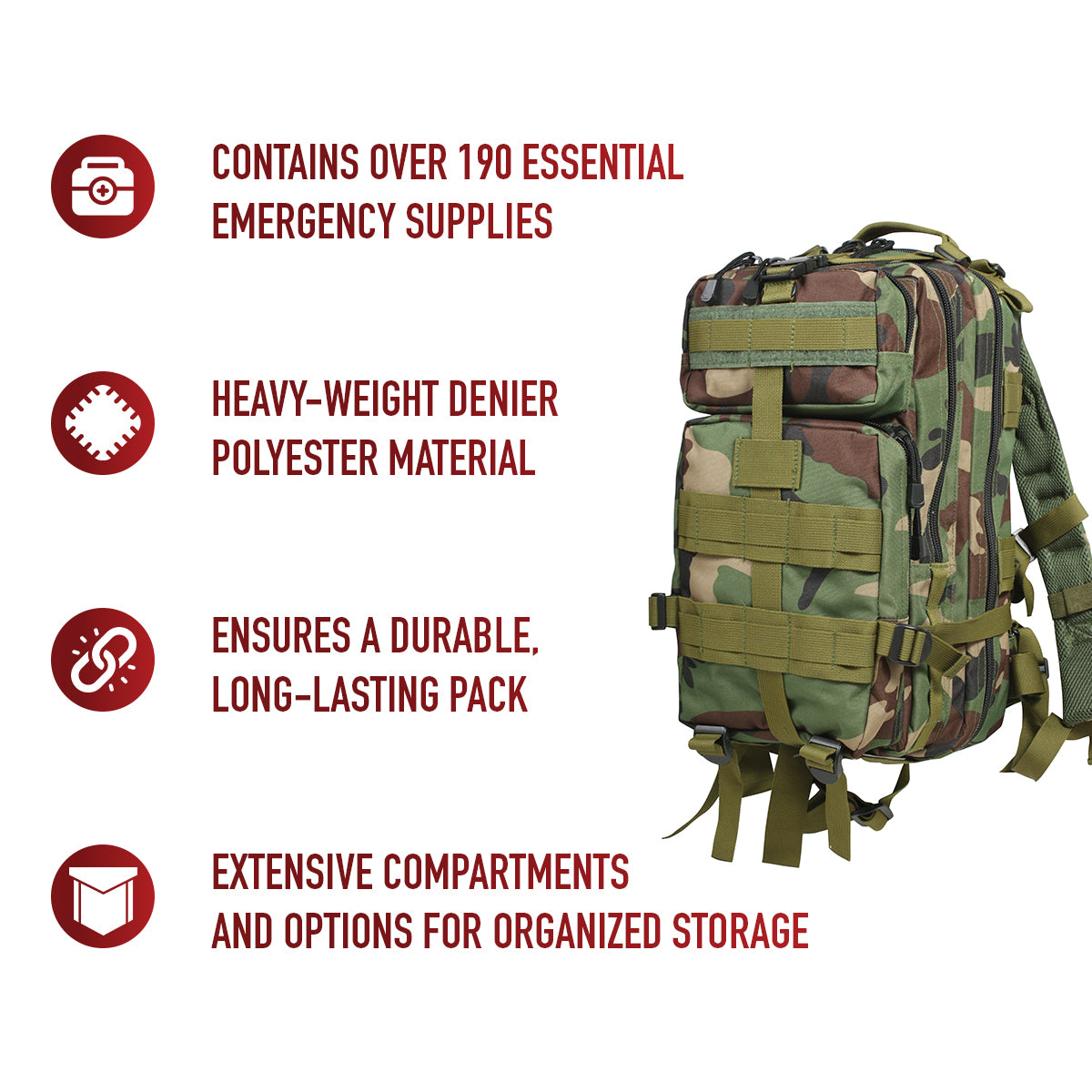 Rothco Trauma Kit Backpack LARSON TACTICAL SUPPLY