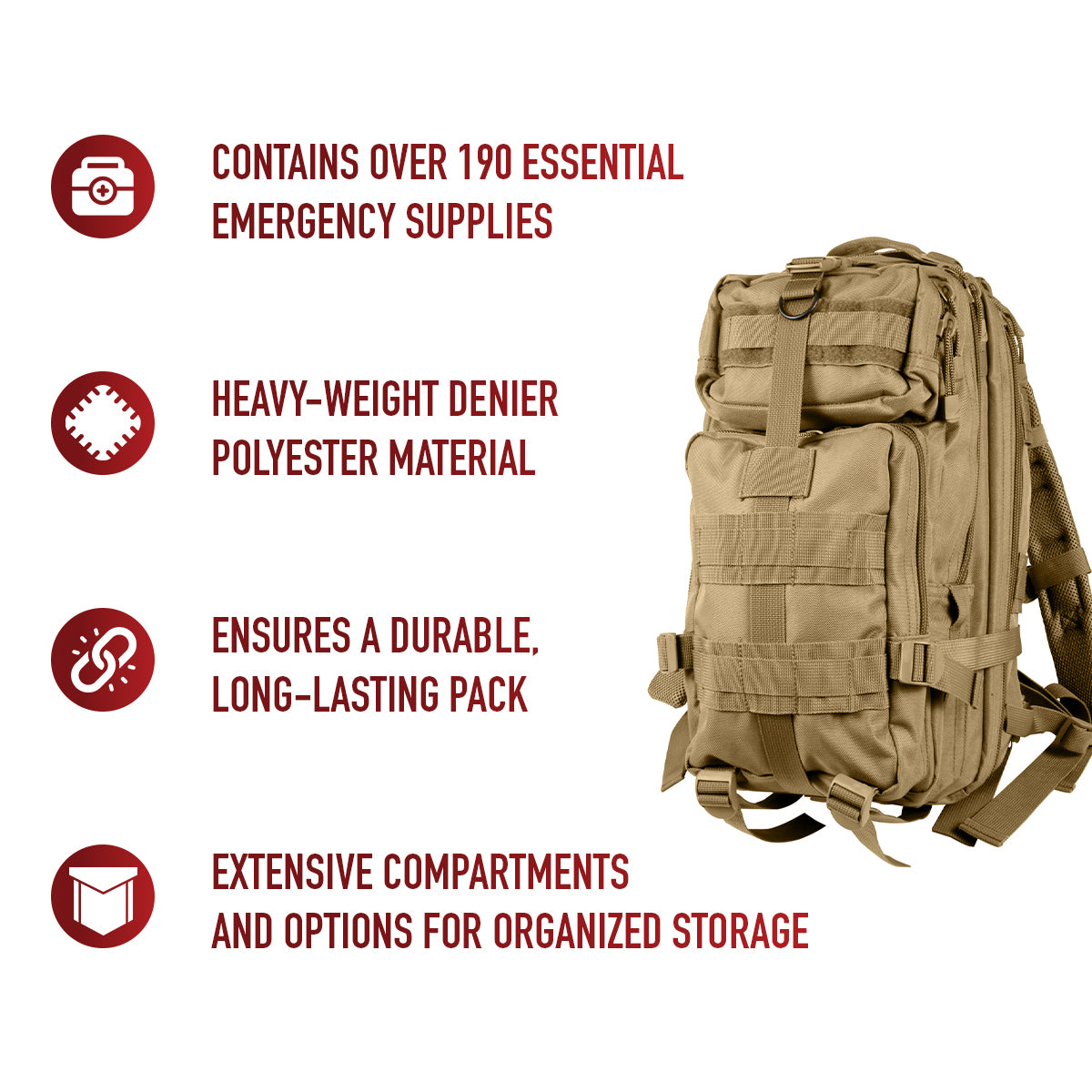 Rothco Trauma Kit Backpack LARSON TACTICAL SUPPLY