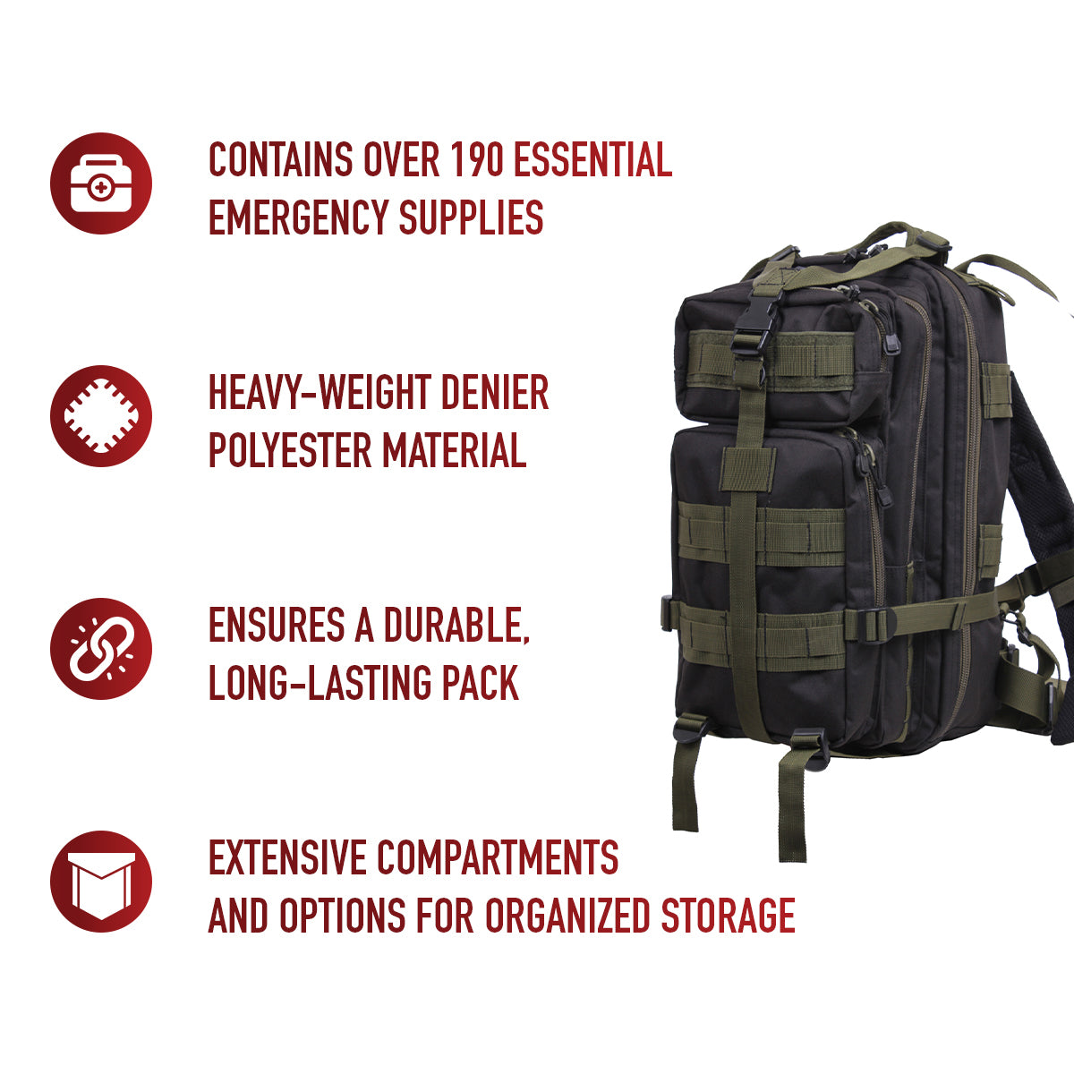 Rothco Trauma Kit Backpack LARSON TACTICAL SUPPLY