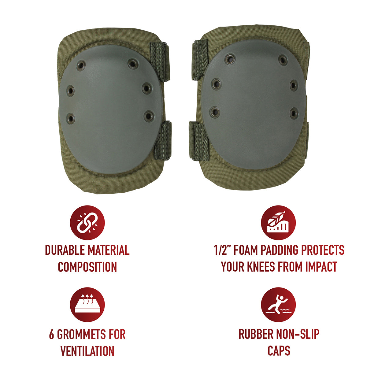Rothco Tactical Protective Gear Knee Pads LARSON TACTICAL SUPPLY