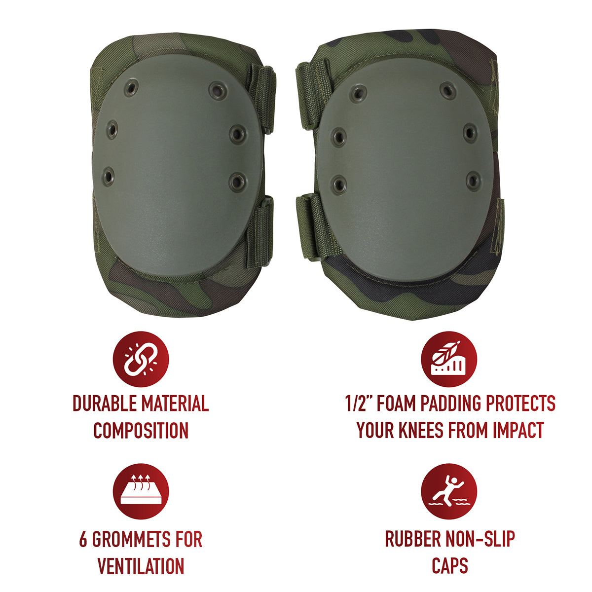 Rothco Tactical Protective Gear Knee Pads LARSON TACTICAL SUPPLY