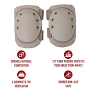 Rothco Tactical Protective Gear Knee Pads LARSON TACTICAL SUPPLY