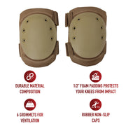 Rothco Tactical Protective Gear Knee Pads LARSON TACTICAL SUPPLY