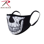Rothco Half Skull Reusable 3-Layer Polyester Face Mask LARSON TACTICAL SUPPLY