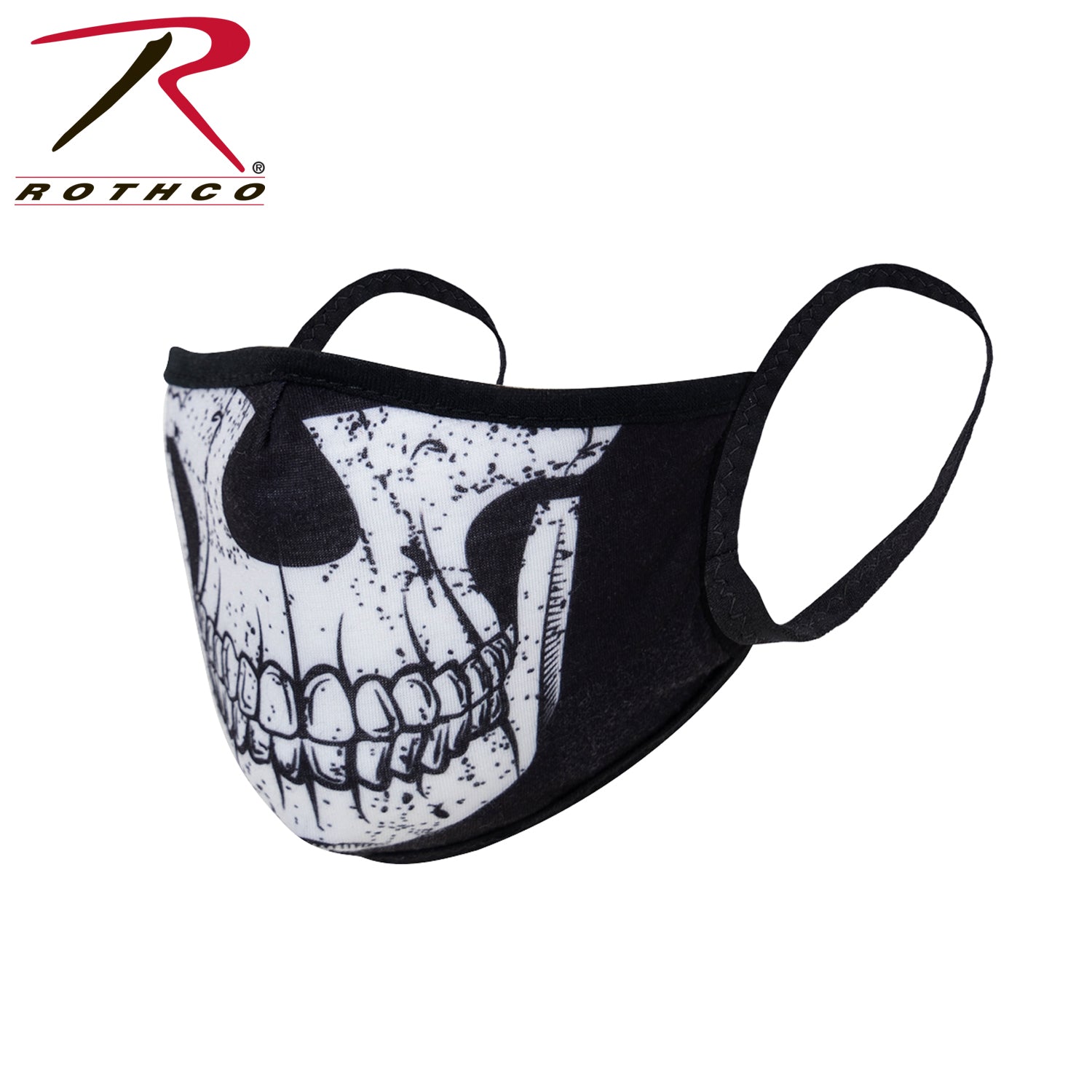 Rothco Half Skull Reusable 3-Layer Polyester Face Mask LARSON TACTICAL SUPPLY