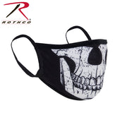 Rothco Half Skull Reusable 3-Layer Polyester Face Mask LARSON TACTICAL SUPPLY