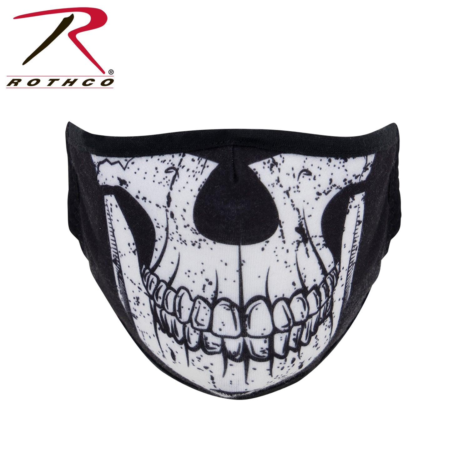 Rothco Half Skull Reusable 3-Layer Polyester Face Mask LARSON TACTICAL SUPPLY