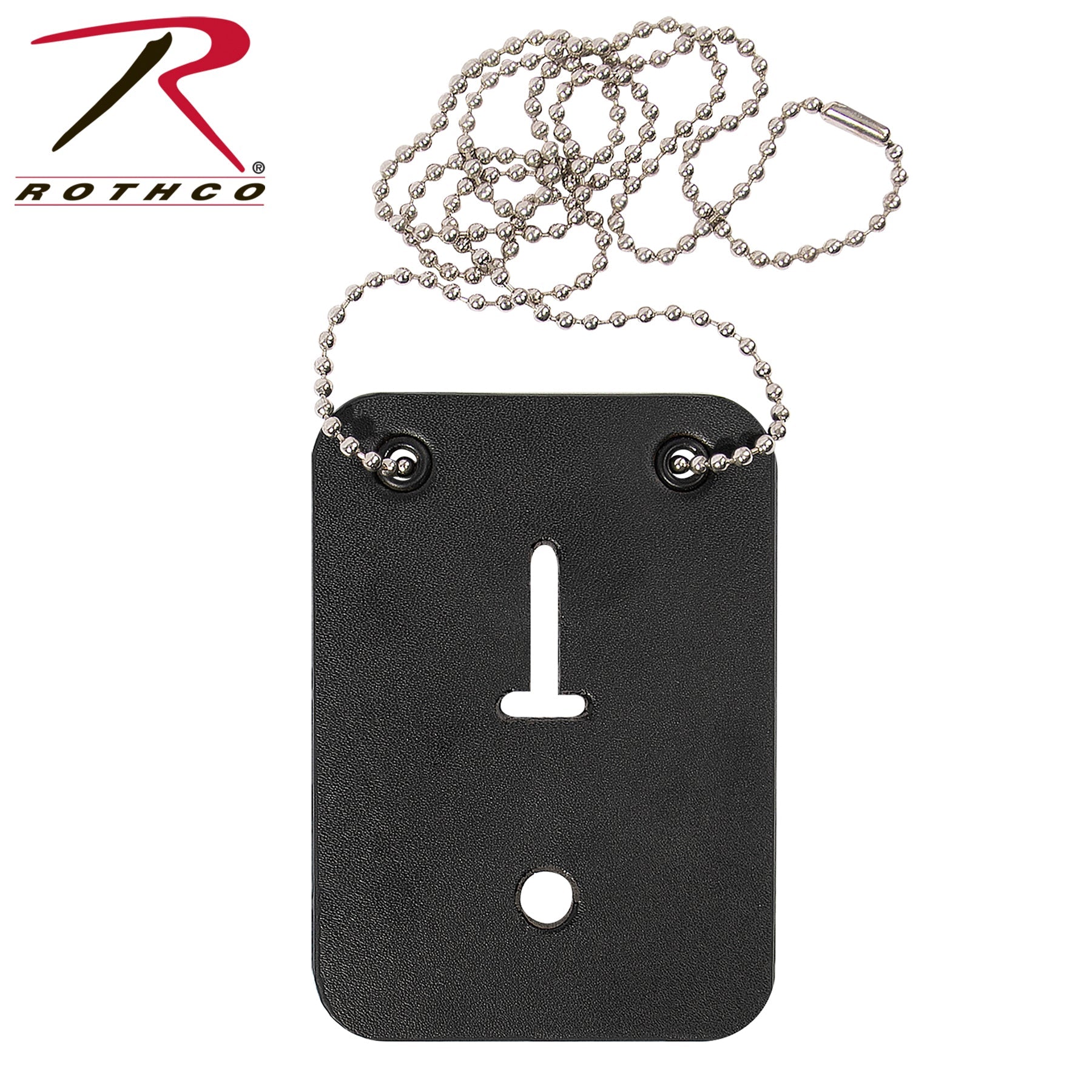 Rothco Low Profile Leather Badge Holder with Chain LARSON TACTICAL SUPPLY