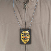 Rothco Low Profile Leather Badge Holder with Chain LARSON TACTICAL SUPPLY