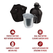 Rothco 3 Piece Canteen Kit With Cover & Aluminum Cup LARSON TACTICAL SUPPLY