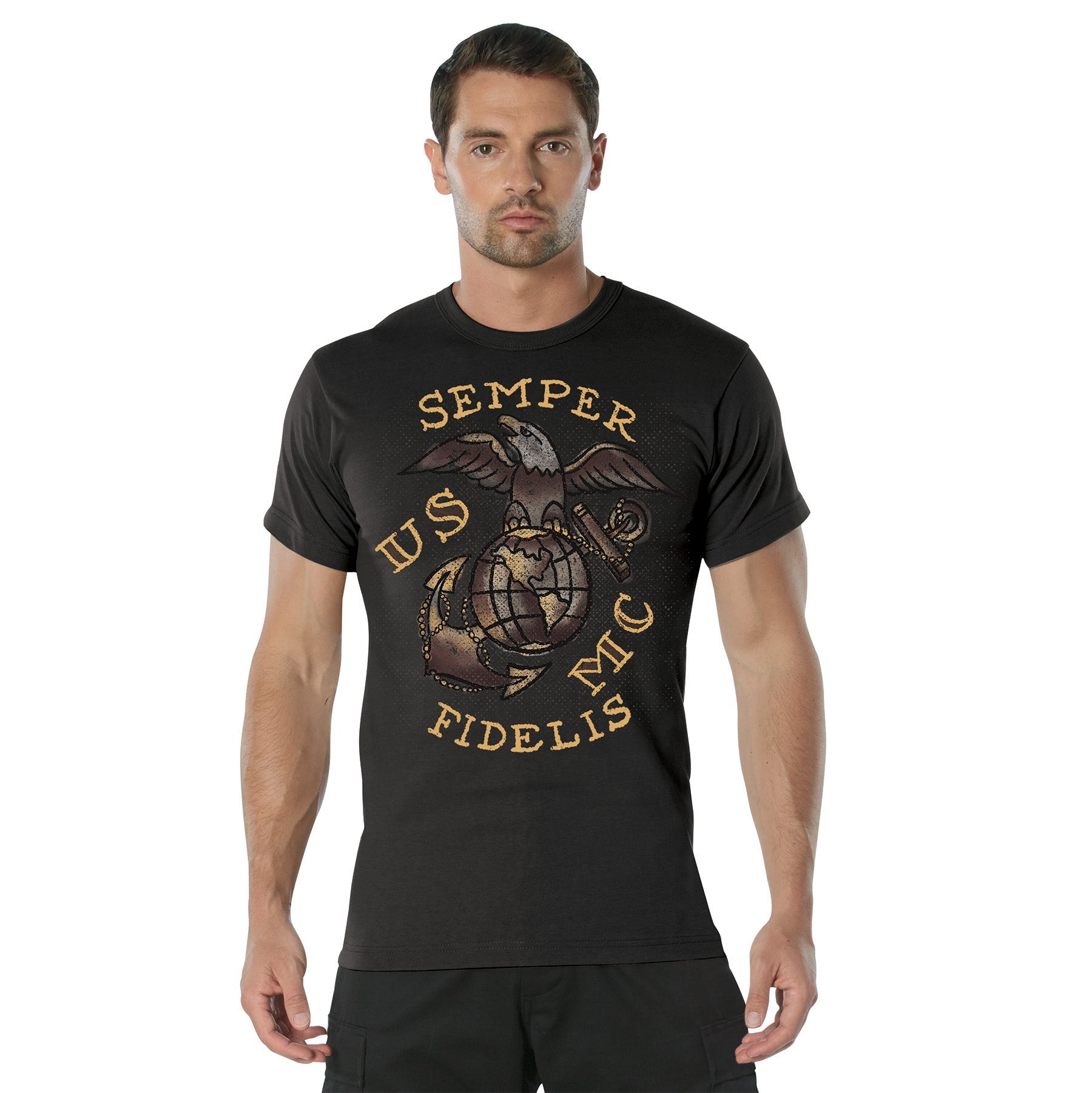 Rothco USMC Semper Fidelis T-Shirt LARSON TACTICAL SUPPLY