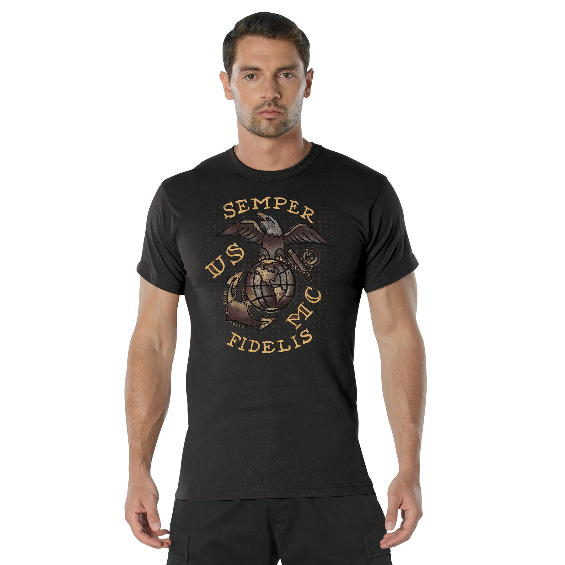 Rothco USMC Semper Fidelis T-Shirt LARSON TACTICAL SUPPLY