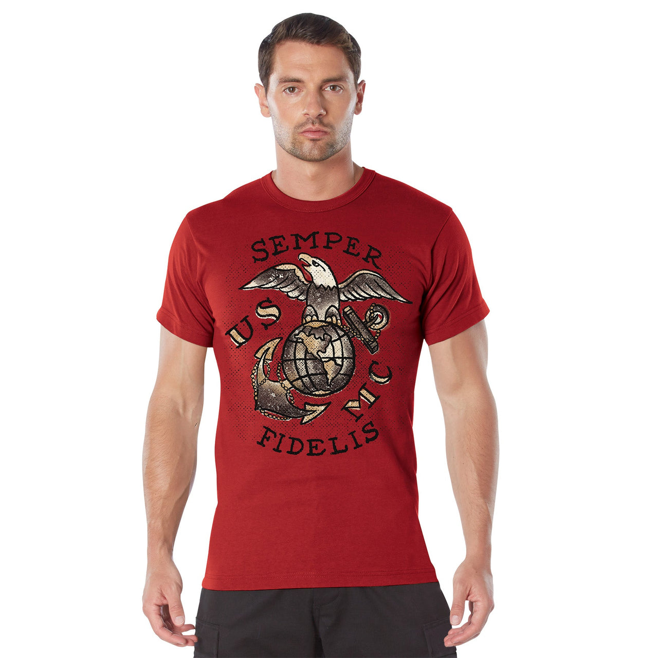 Rothco USMC Semper Fidelis T-Shirt LARSON TACTICAL SUPPLY