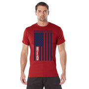 Rothco R.E.D. (Remember Everyone Deployed) T-Shirt with Solid Blue Flag LARSON TACTICAL SUPPLY