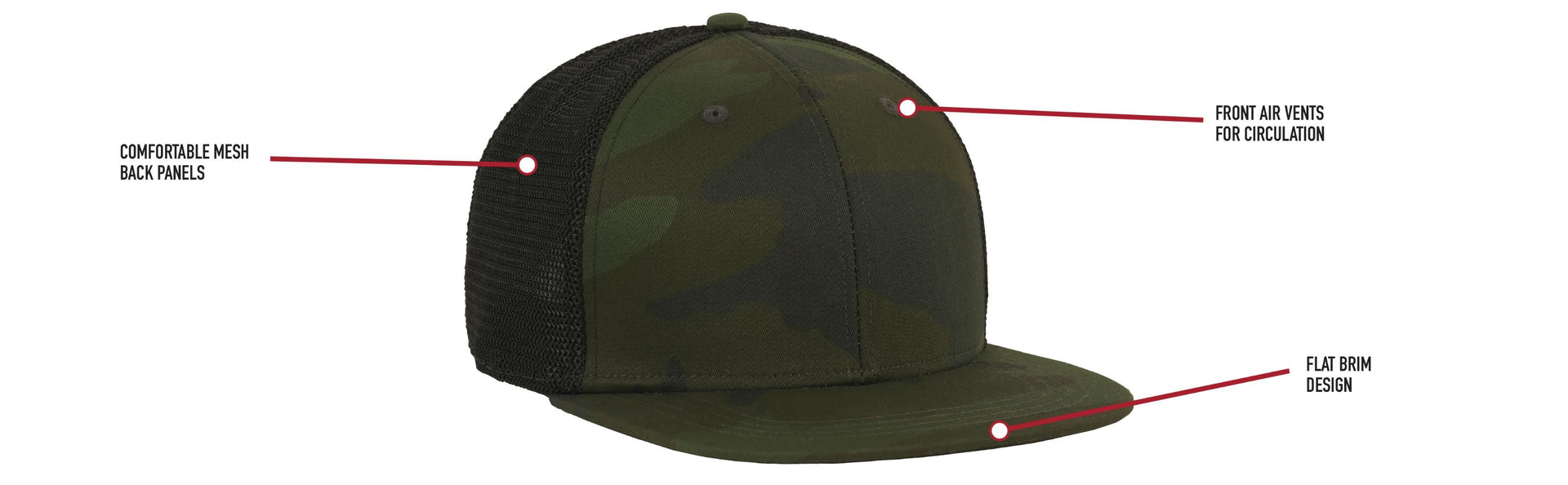 Rothco Midnight Camo Trucker Cap LARSON TACTICAL SUPPLY