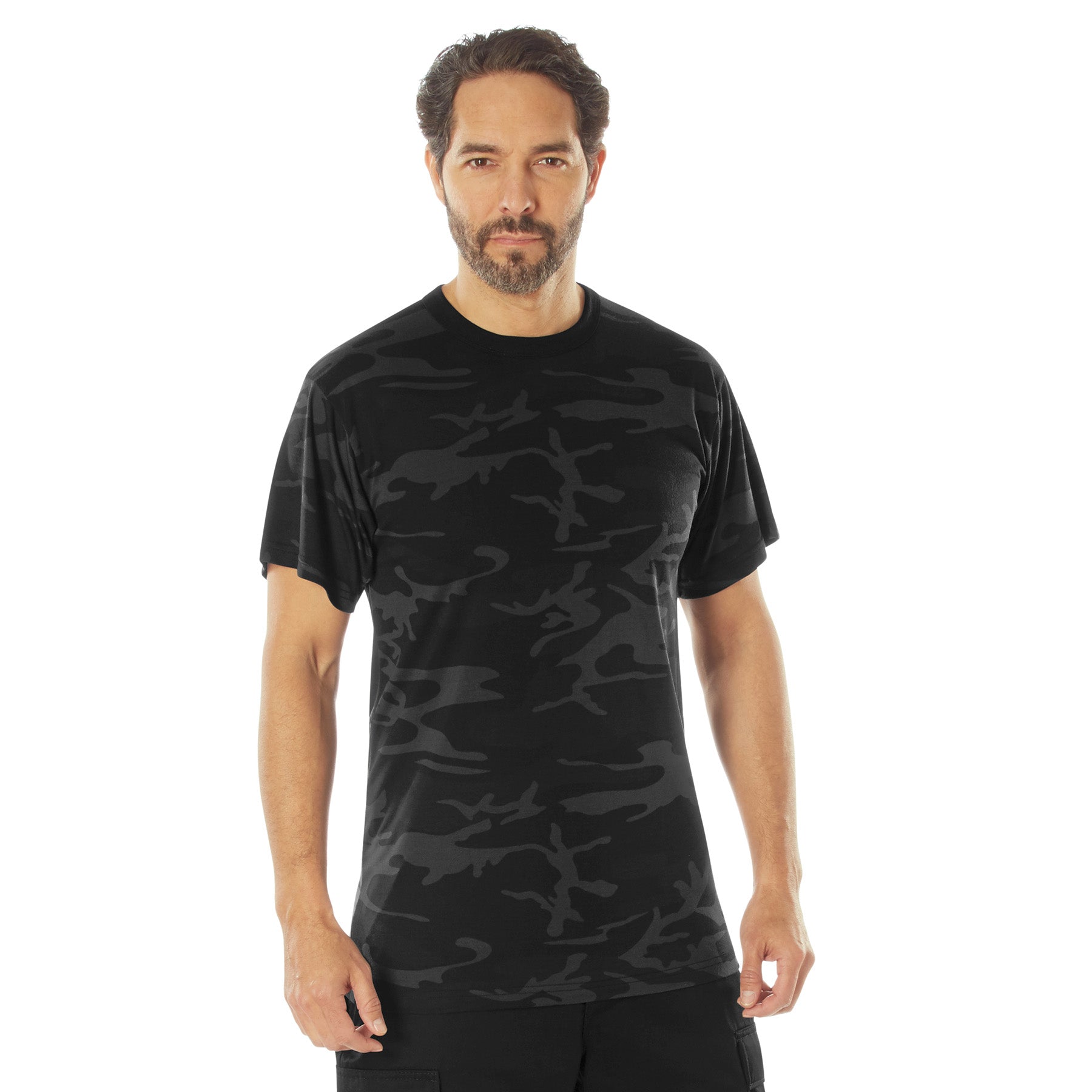 Rothco Midnight Camo Moisture Wicking T-Shirt LARSON TACTICAL SUPPLY