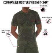Rothco Midnight Camo Moisture Wicking T-Shirt LARSON TACTICAL SUPPLY