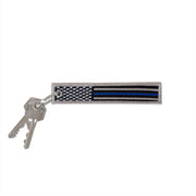 Rothco Thin Blue Line Flag Patch Keychain LARSON TACTICAL SUPPLY