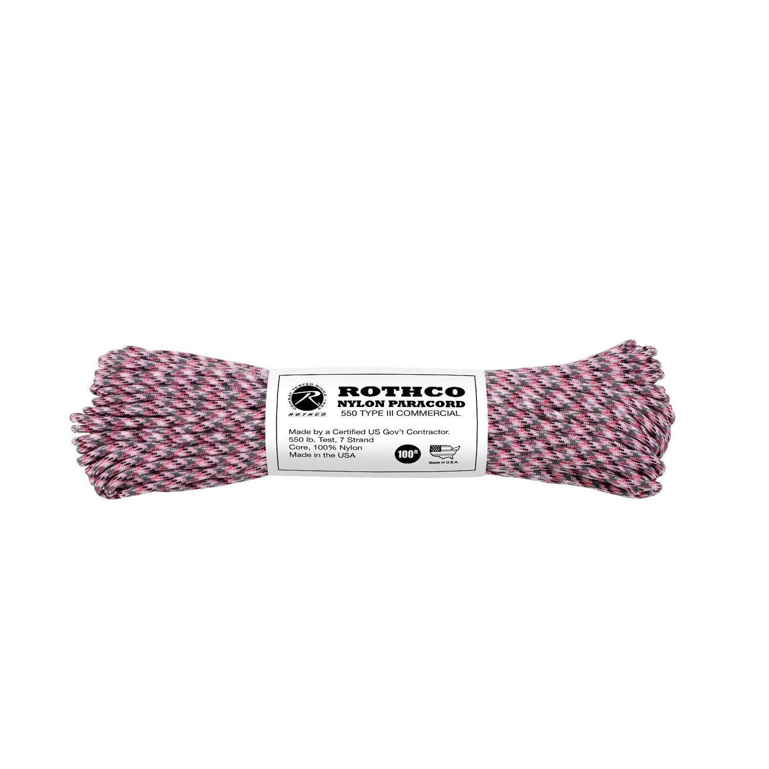 Rothco 550lb Type III Nylon Camo Paracord LARSON TACTICAL SUPPLY