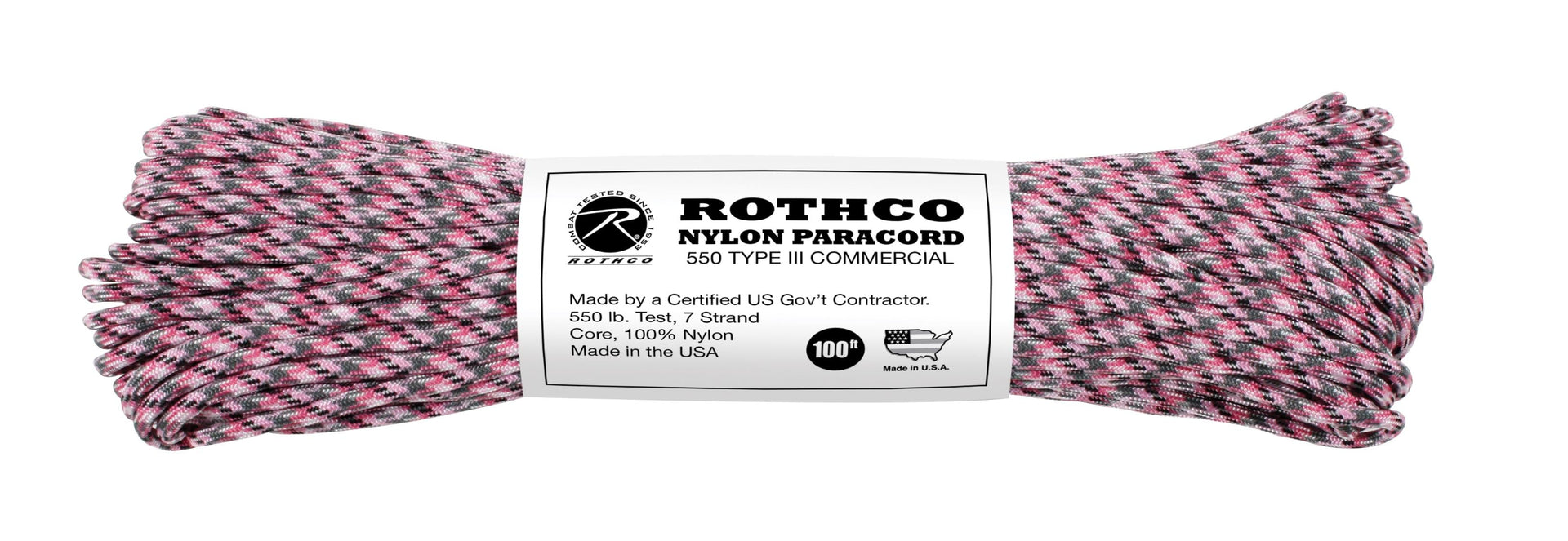 Rothco 550lb Type III Nylon Camo Paracord LARSON TACTICAL SUPPLY