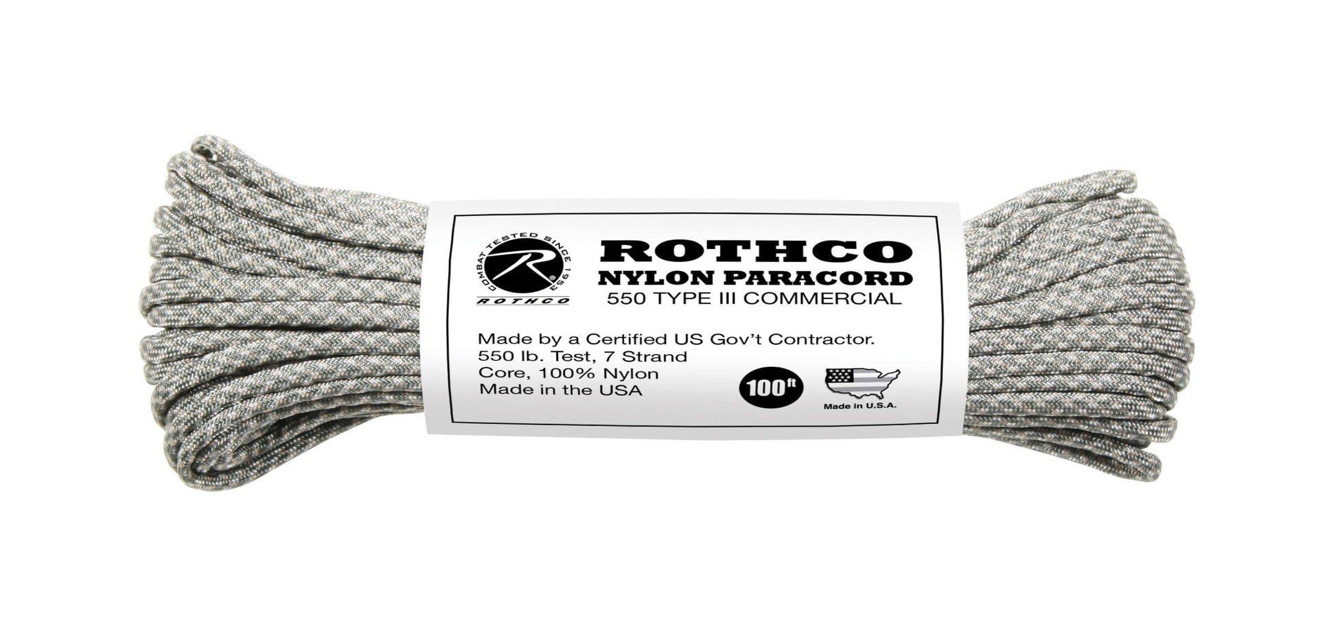 Rothco 550lb Type III Nylon Camo Paracord LARSON TACTICAL SUPPLY