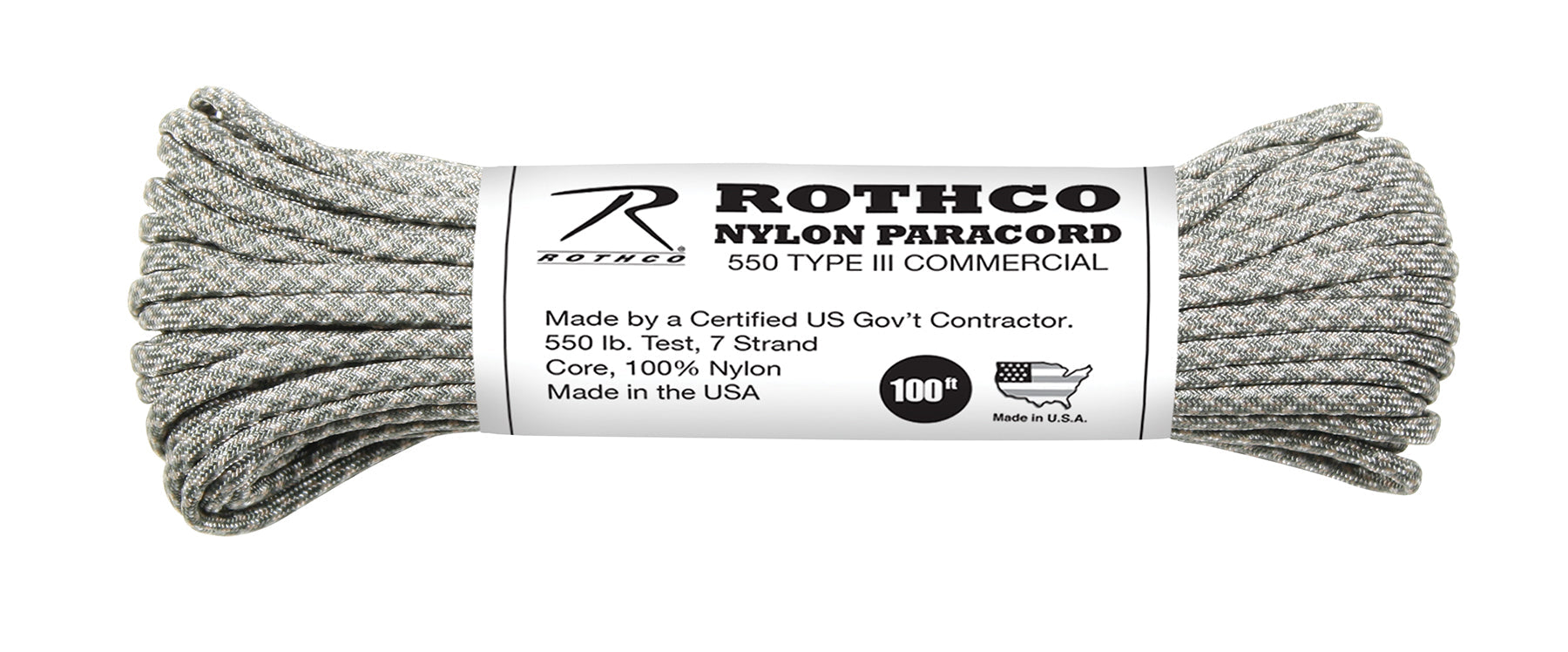 Rothco 550lb Type III Nylon Camo Paracord LARSON TACTICAL SUPPLY