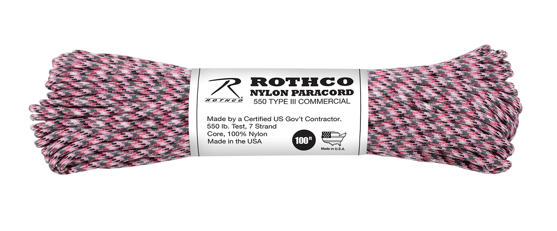 Rothco 550lb Type III Nylon Camo Paracord LARSON TACTICAL SUPPLY